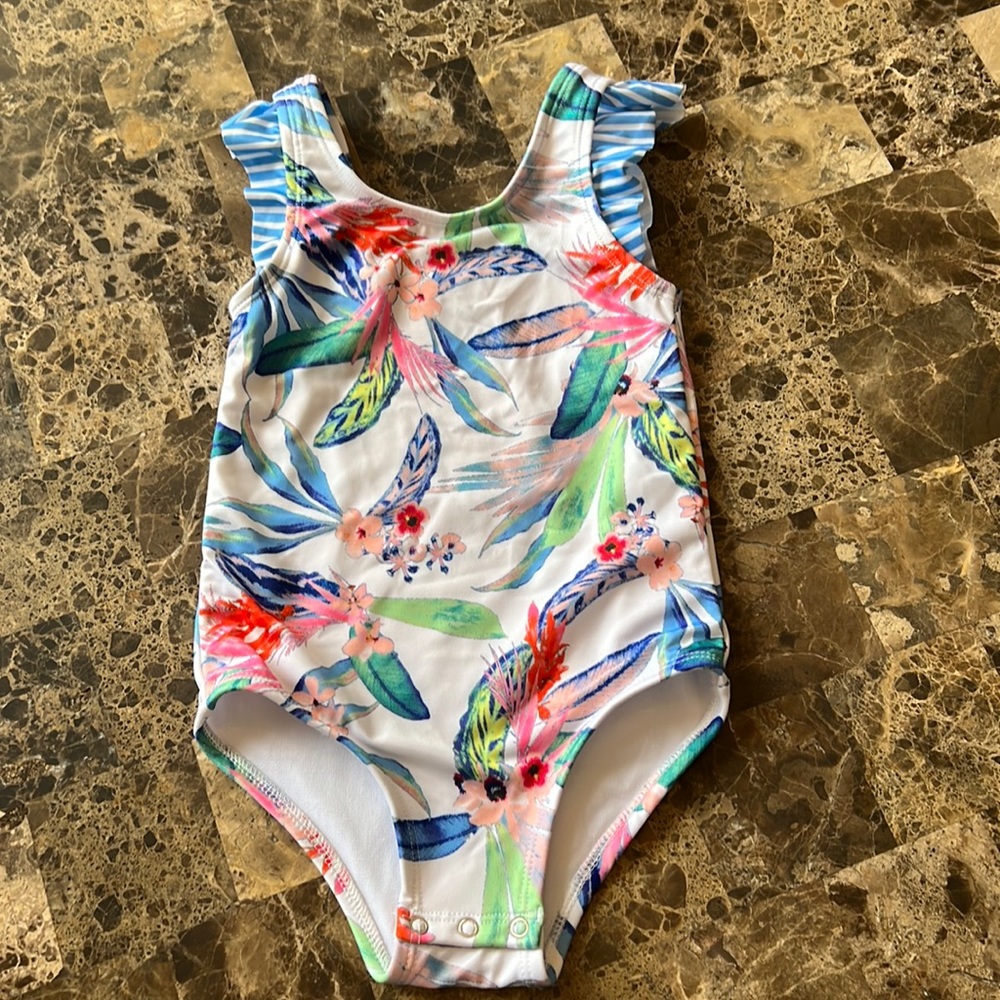 Worn Once 3T Outdoor Oasis bathing suit